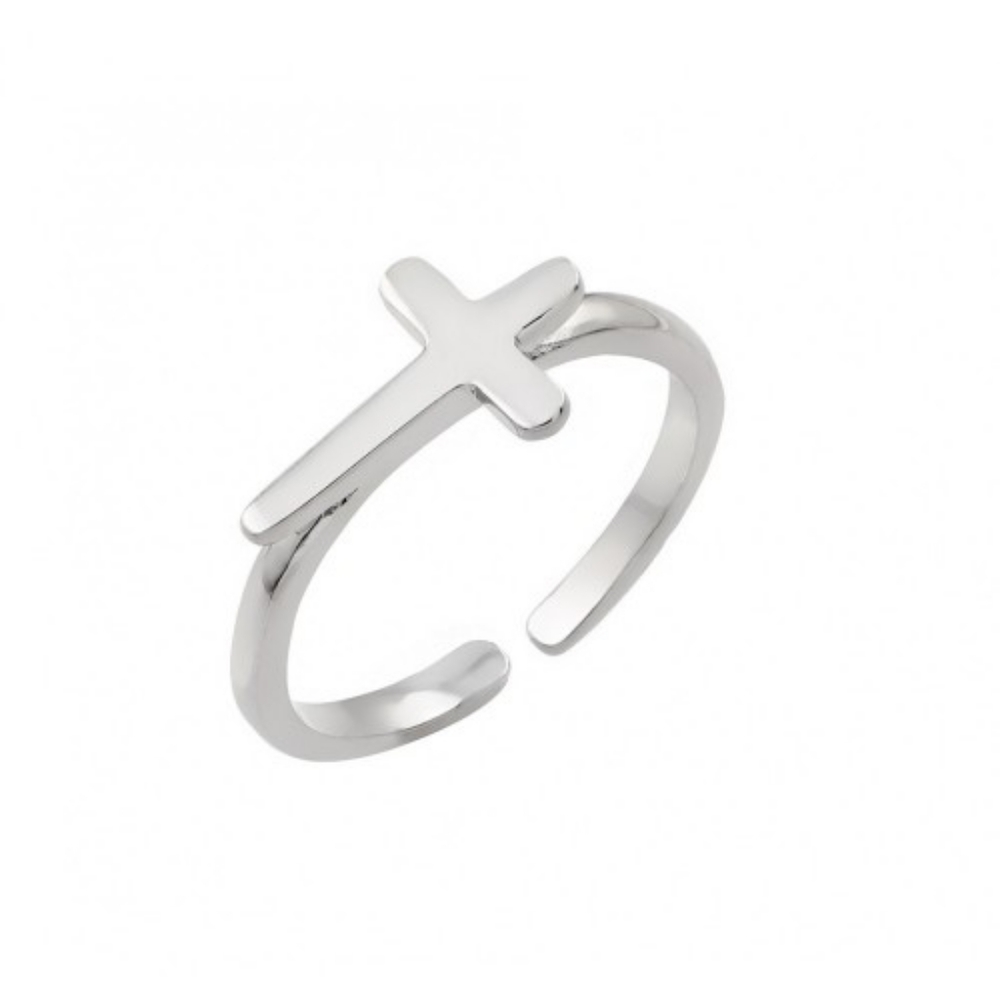 CROSS LEAH 925 STAMPED STERLING SILVER TOE RING!